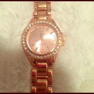 Rose gold watch