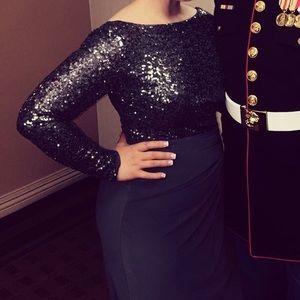 Sequined Evening Gown