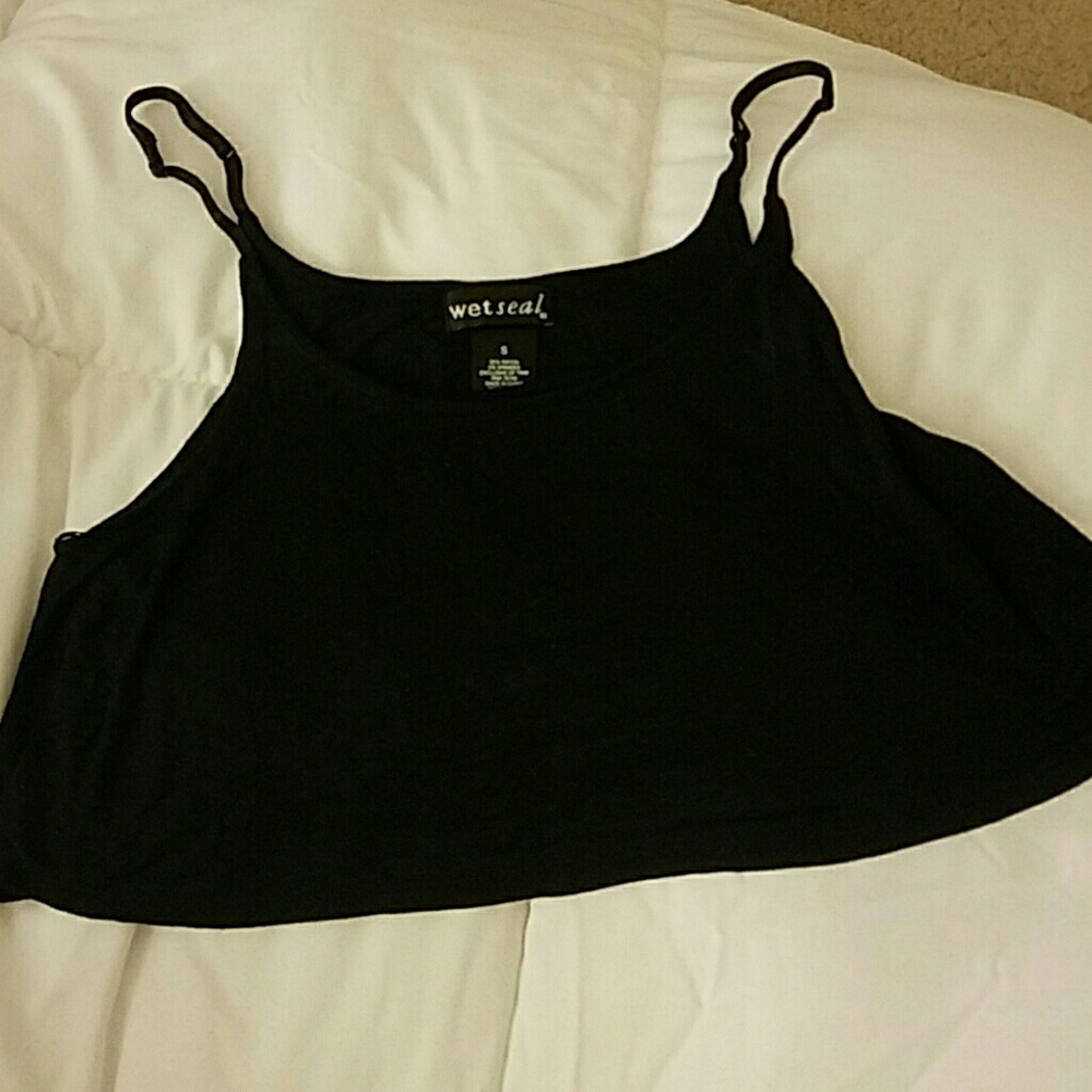 Black crop top