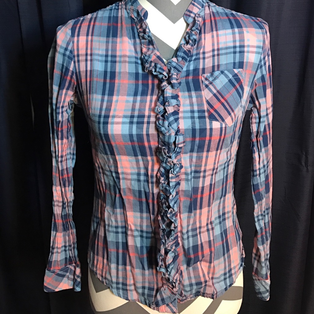 ⭐️ 3 for 10⭐️ Preloved colorful button down top