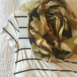 Stripe cotton swing dress M