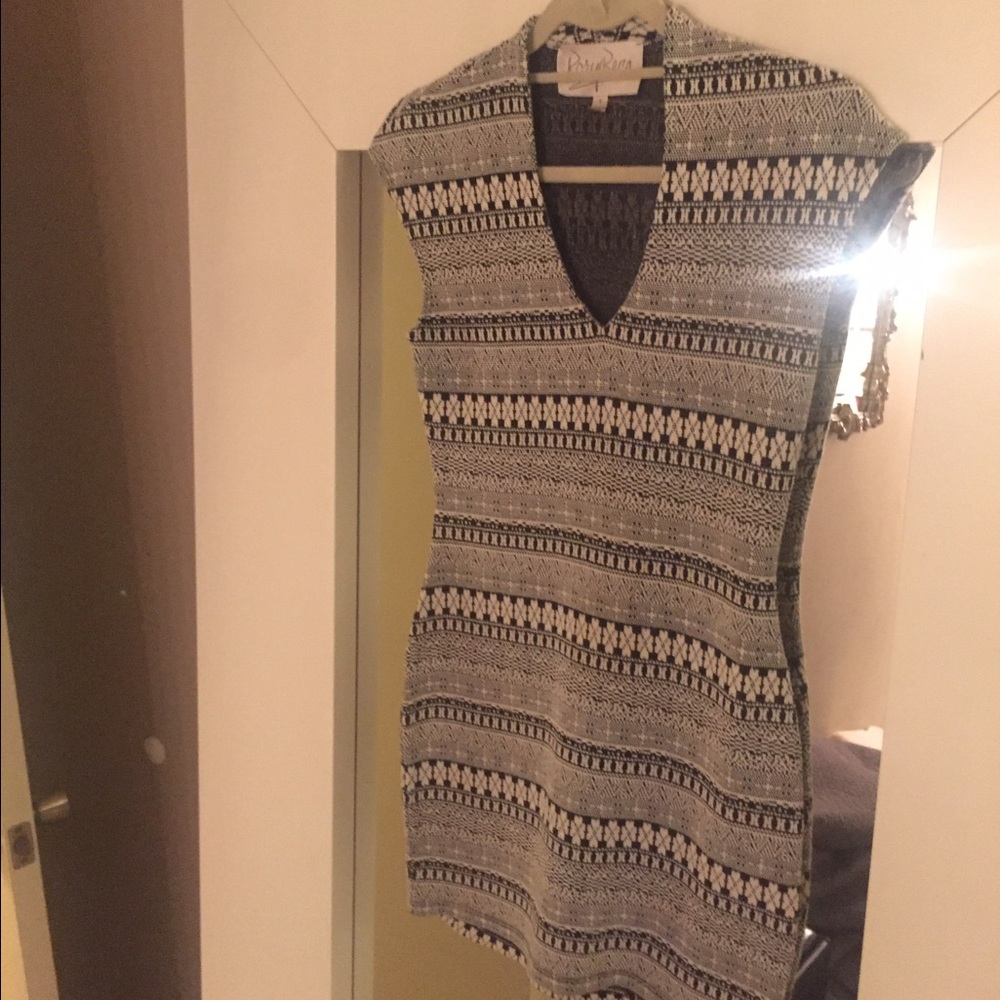 Rory Beca Chic Cream and Black Print Dress!