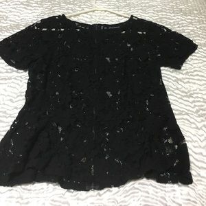 Black love peplum top