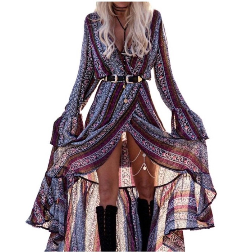 Bohemian Wrap Dress