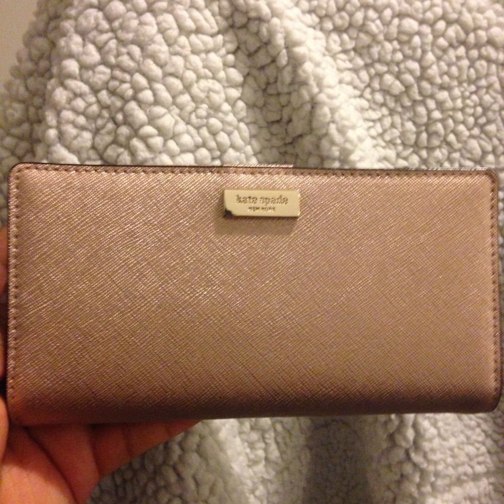 Kate Spade Rose Gold Newbury Lane Stacy Wallet