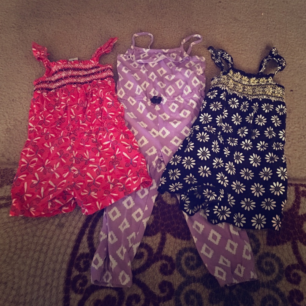 Toddler girl romper bundle