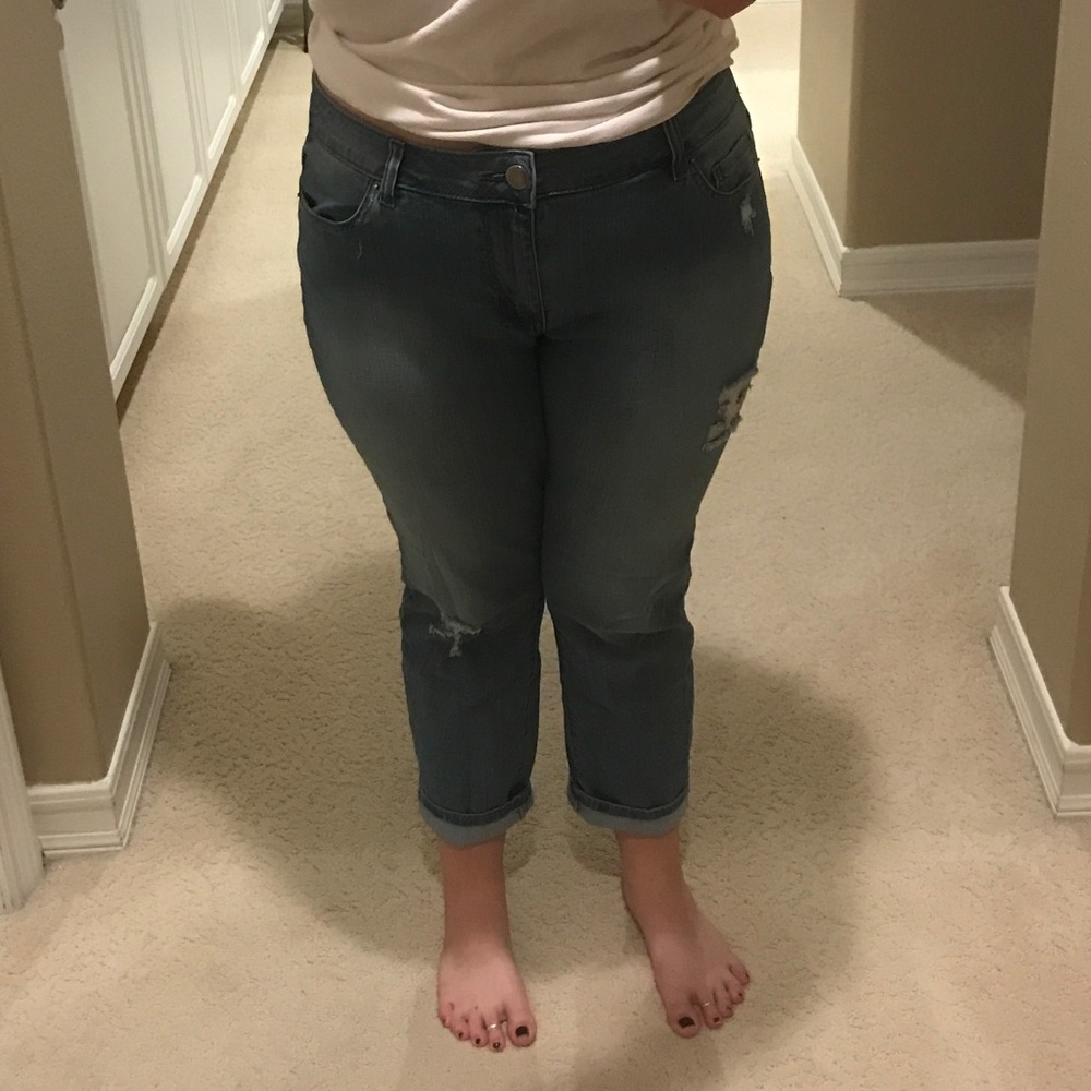 Forever 21 PLUS SIZE Boyfriend Jeans
