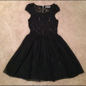 Fun and Sexy Black Dress (with lace and sequins)