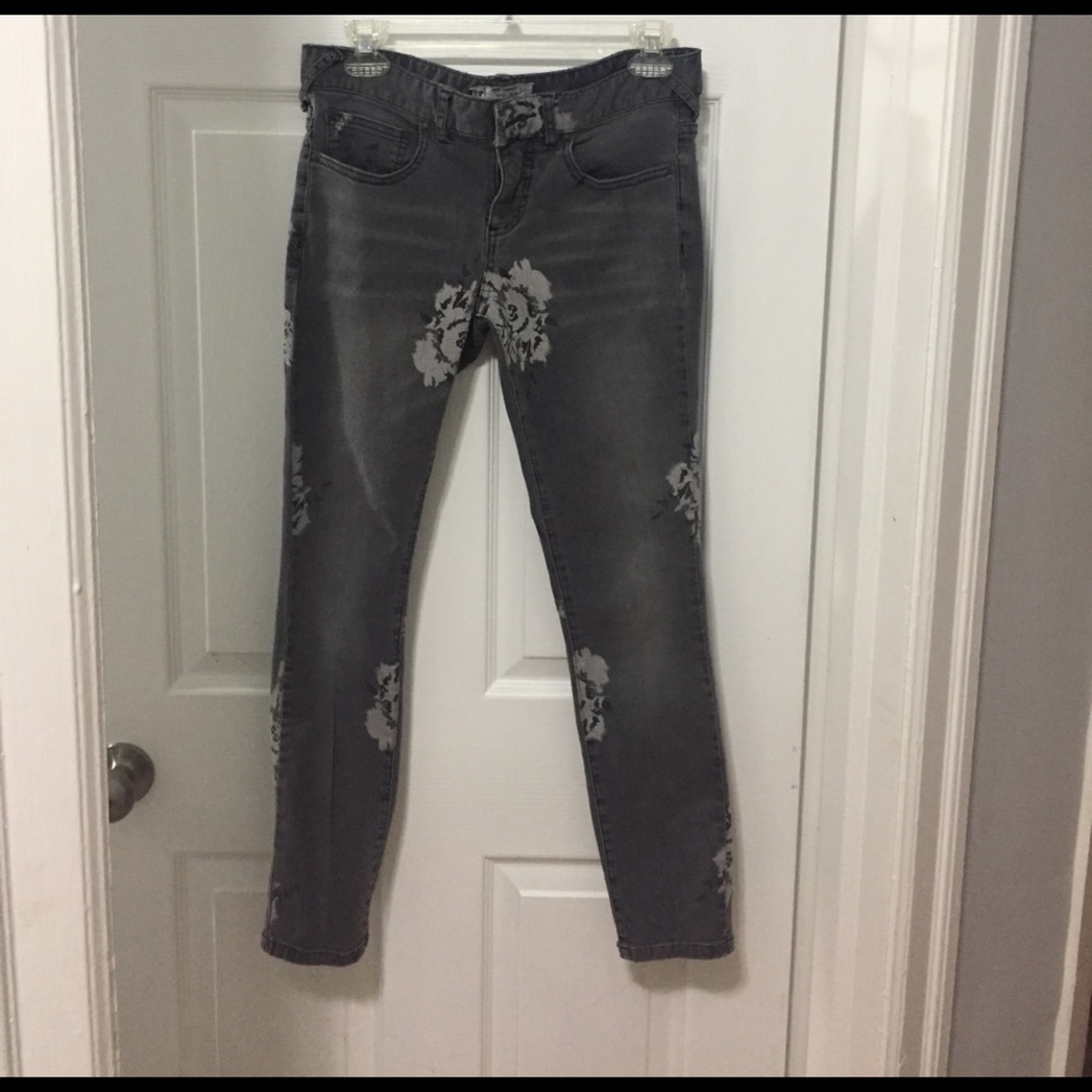 Free People Floral jeans