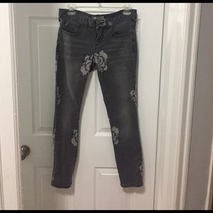 Free People Floral jeans