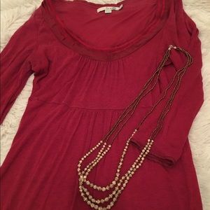 Red Boden Dress w Trim