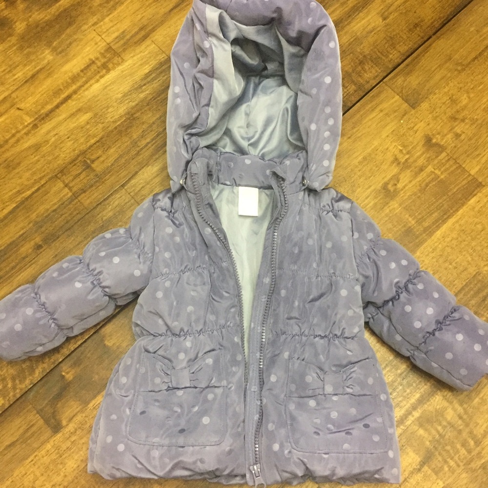 Purple H&M Baby Girl Coat - 9-12 Months