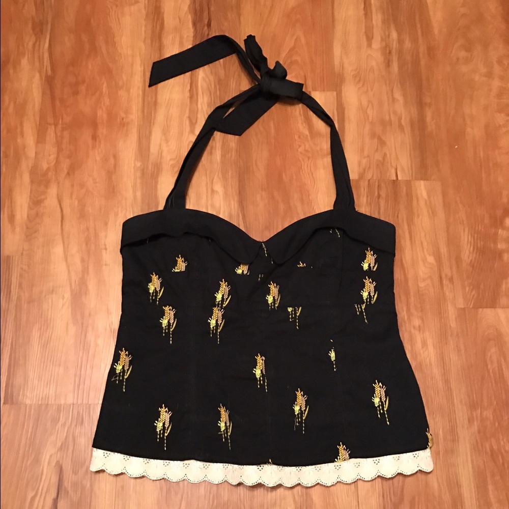 Anthropologie halter top.