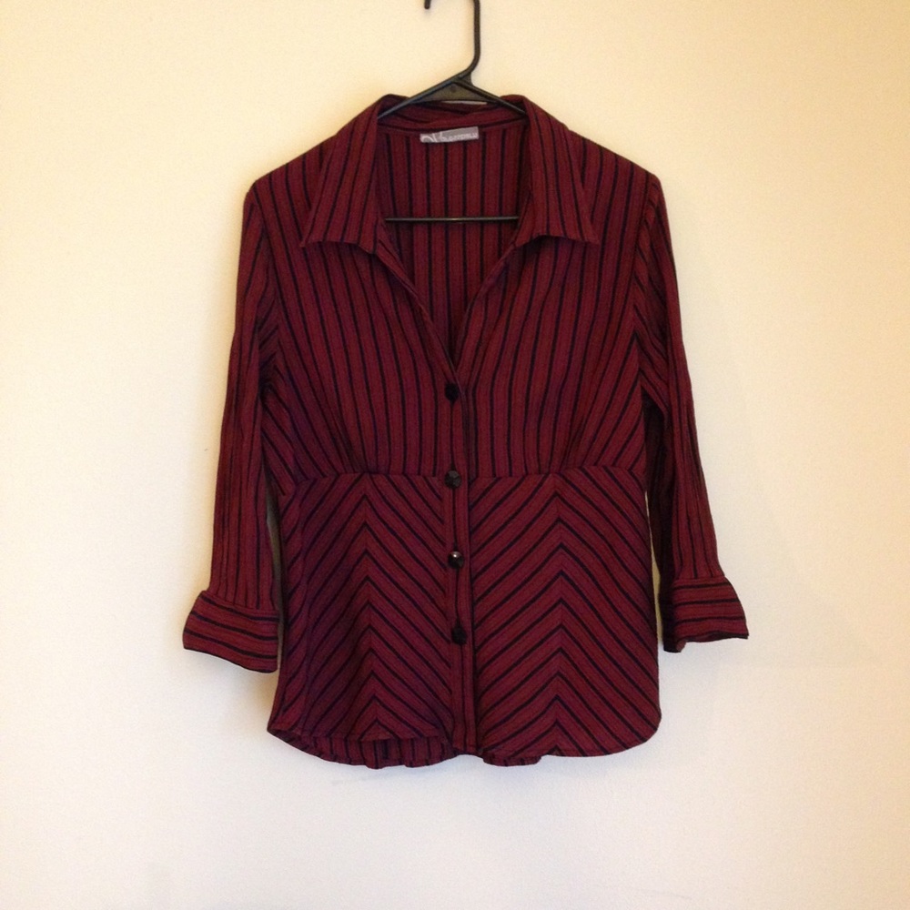 *SOLD* Burgundy Button Down