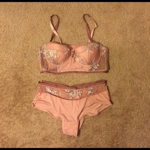 Anthropologie "Eloise" Bra and Panty Set