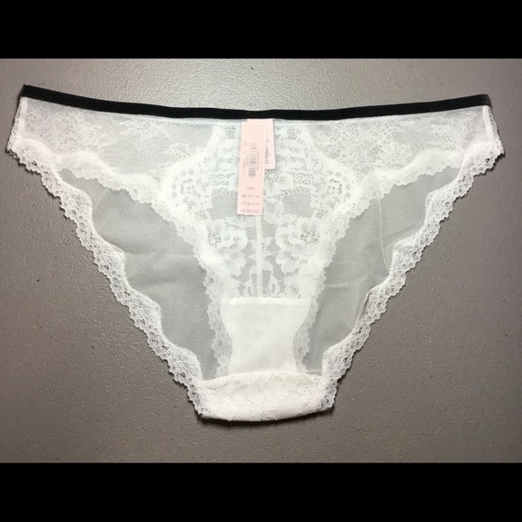 Culotte Cheeky Victoria's Secret à Bordures Velours Noir - Taille L - Neuve Sans étiquette