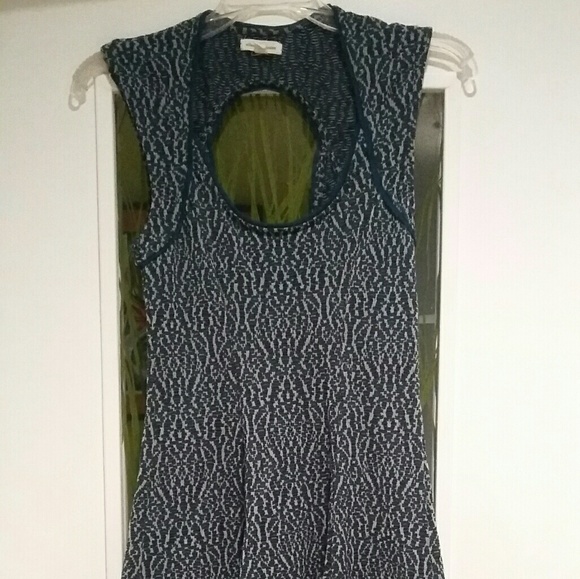 SILENCE AND NOISE  textured open back skater dress - Picture 4 of 6