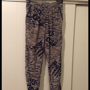 Harlowe & Graham ankle drawstring pants.