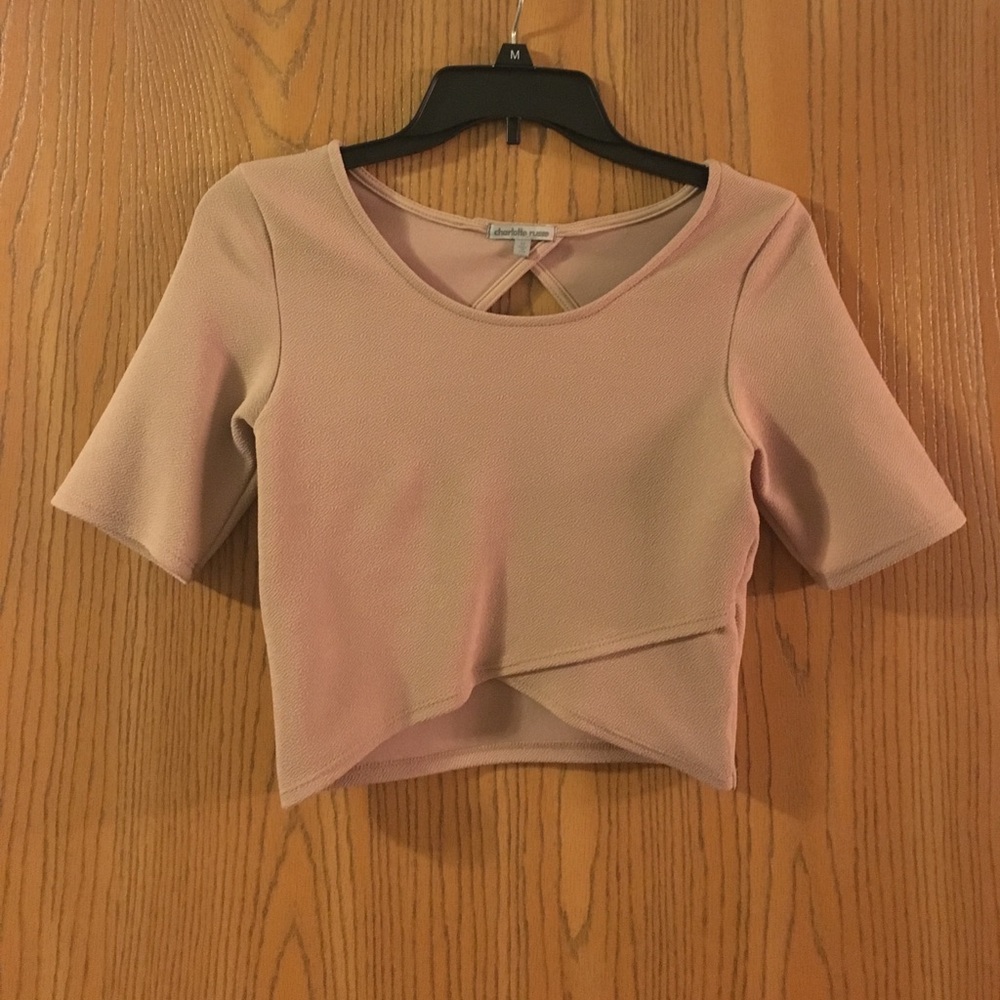 Brown charlotte rude crop top SO CUTE