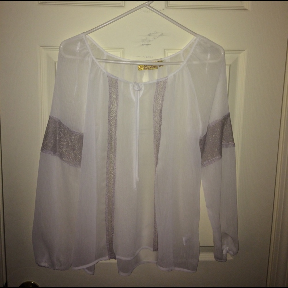 Sheer bohemian top