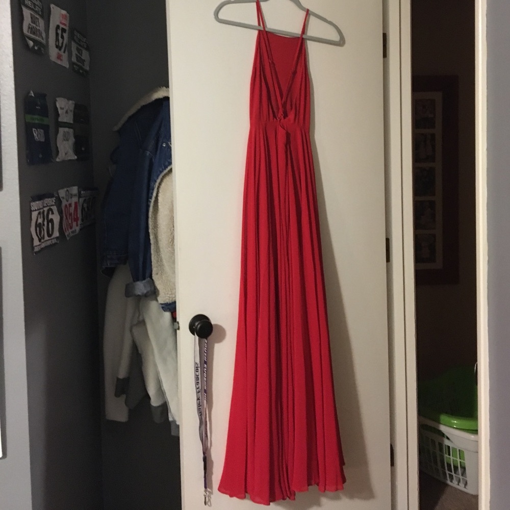 Red ASOS PROM dress