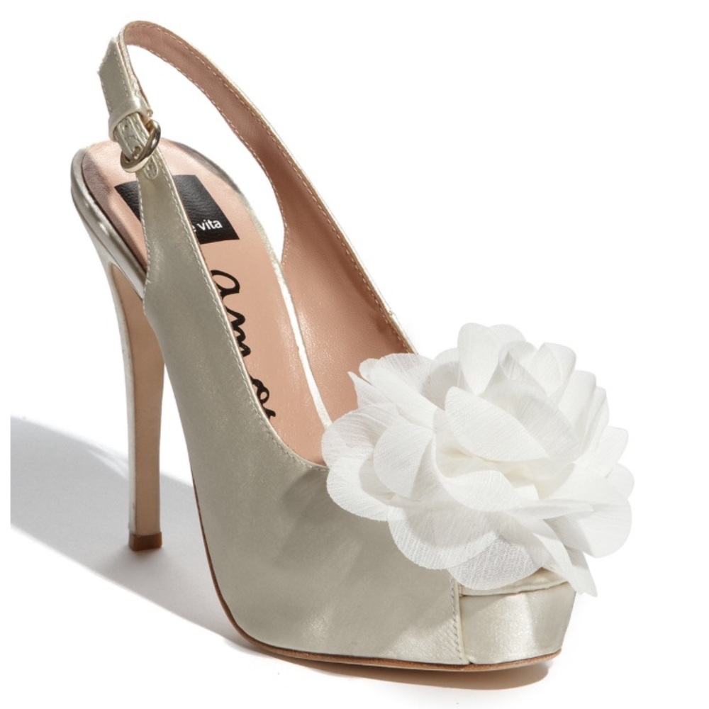 Dolce Vita Bess Satin Peep-Toe Platform Pump