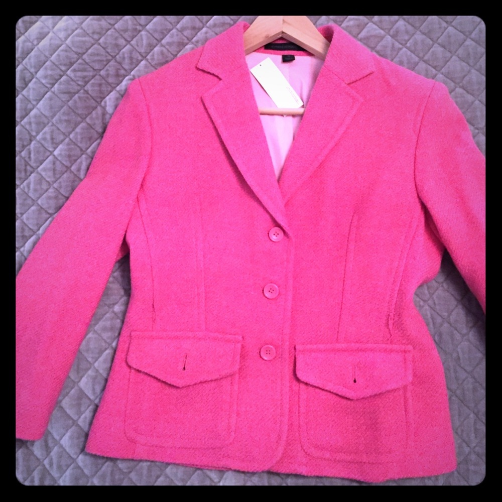 Express design studio pink wool jacket sz 10