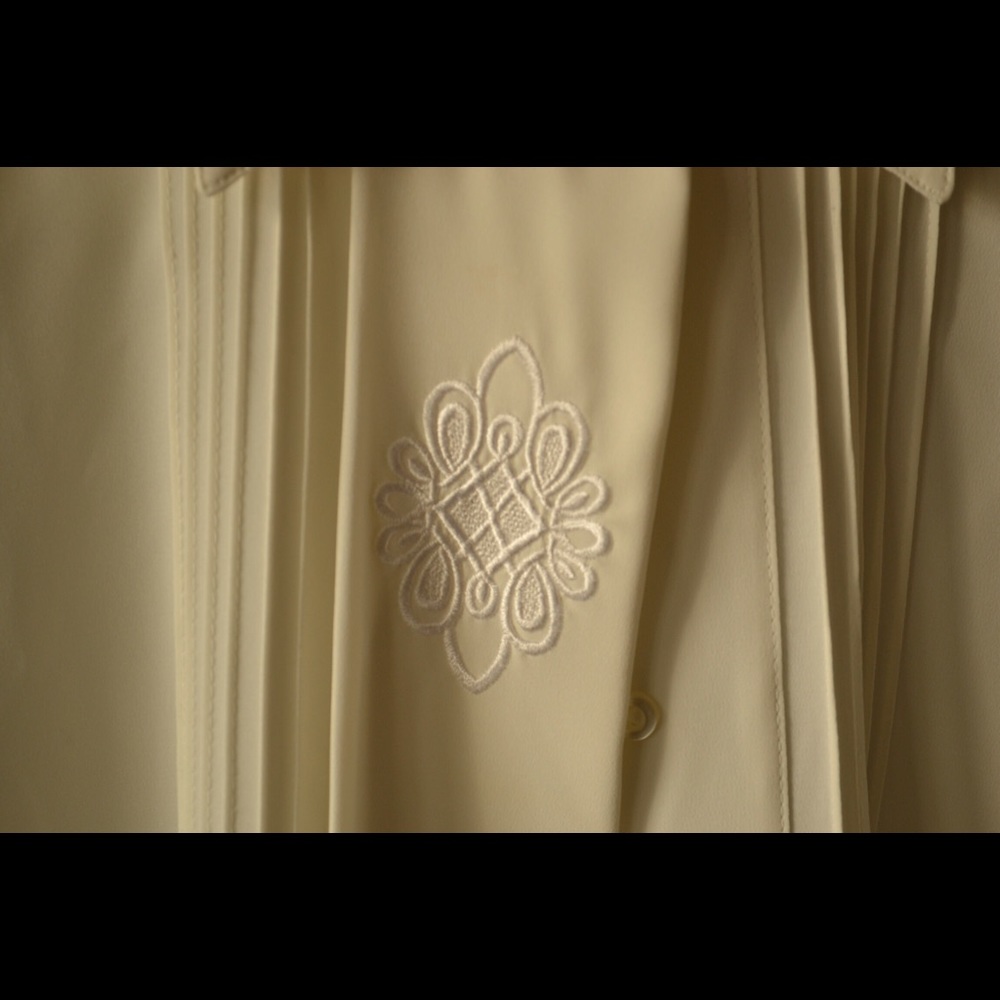Vintage Off White Yves St.Clair Sheer Blouse, M/L