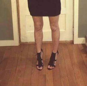 Madden Girl black fringed heels