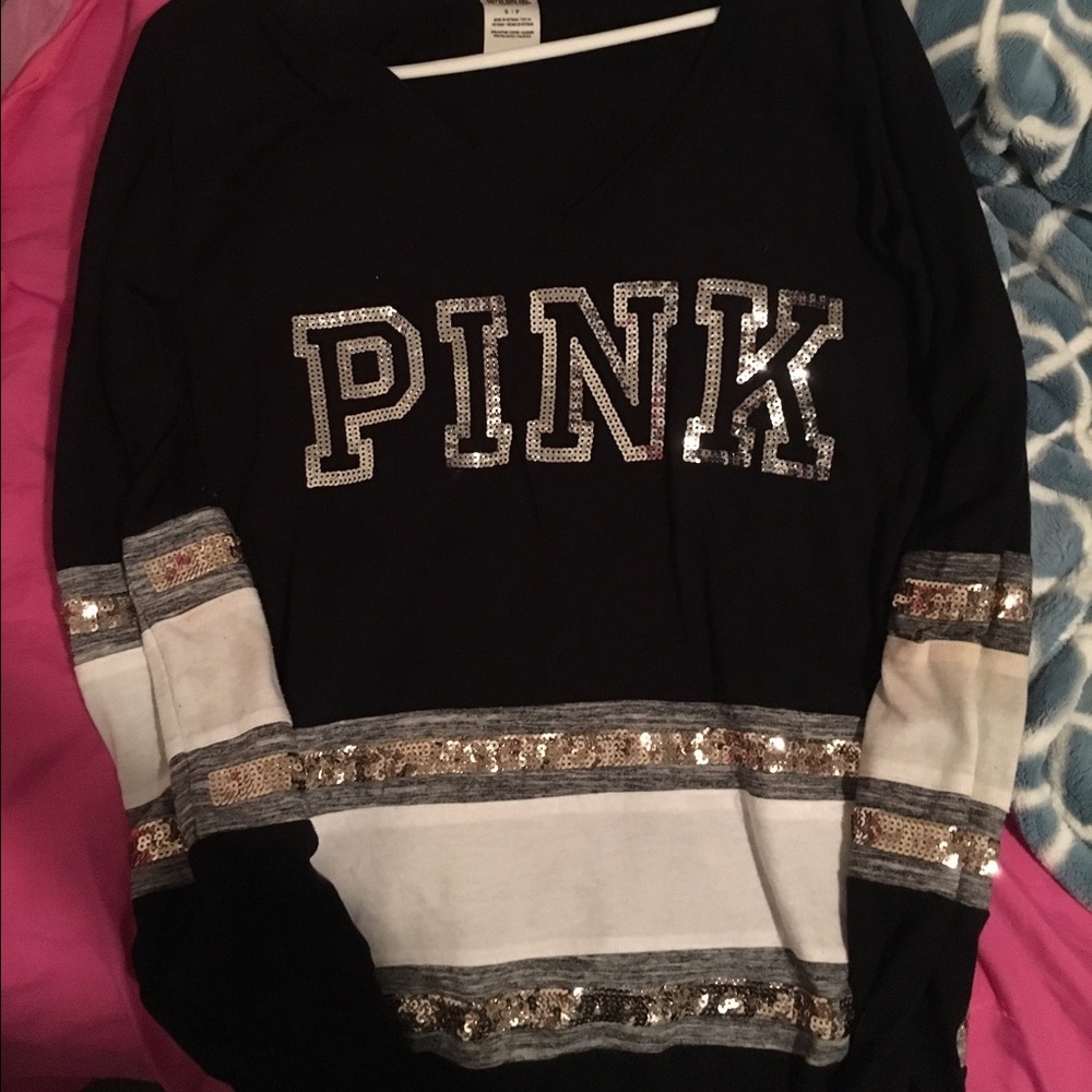 SOLD VS PINK Bling Long Sleeved Shirt