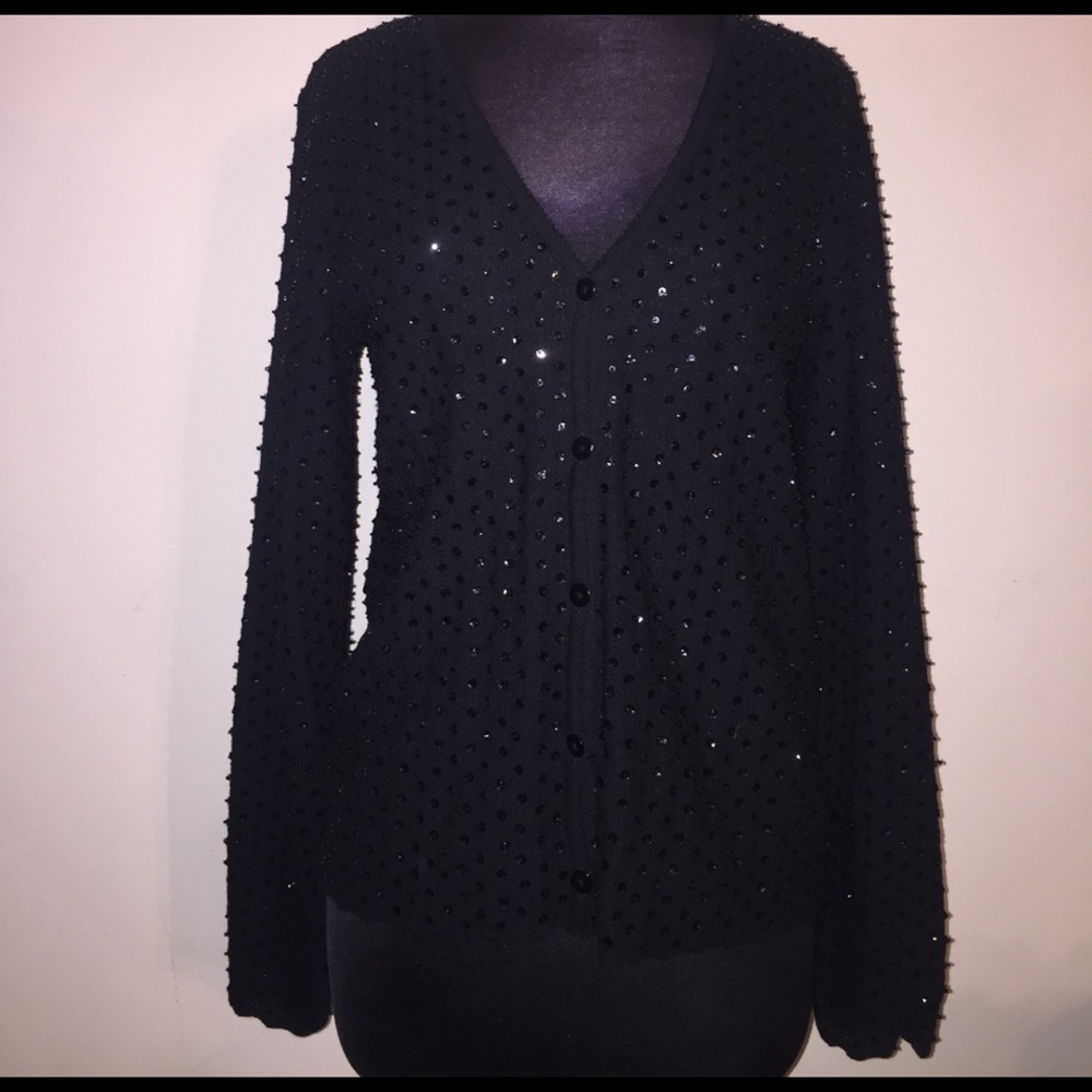 Sequin beaded sweater