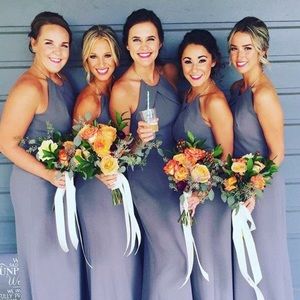 Grey Bridesmaid Dress