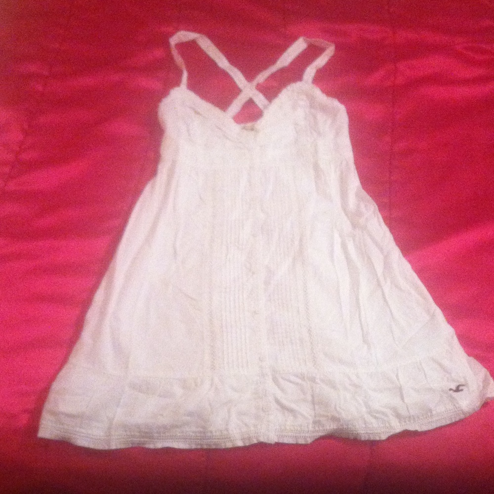 White summer sun dress