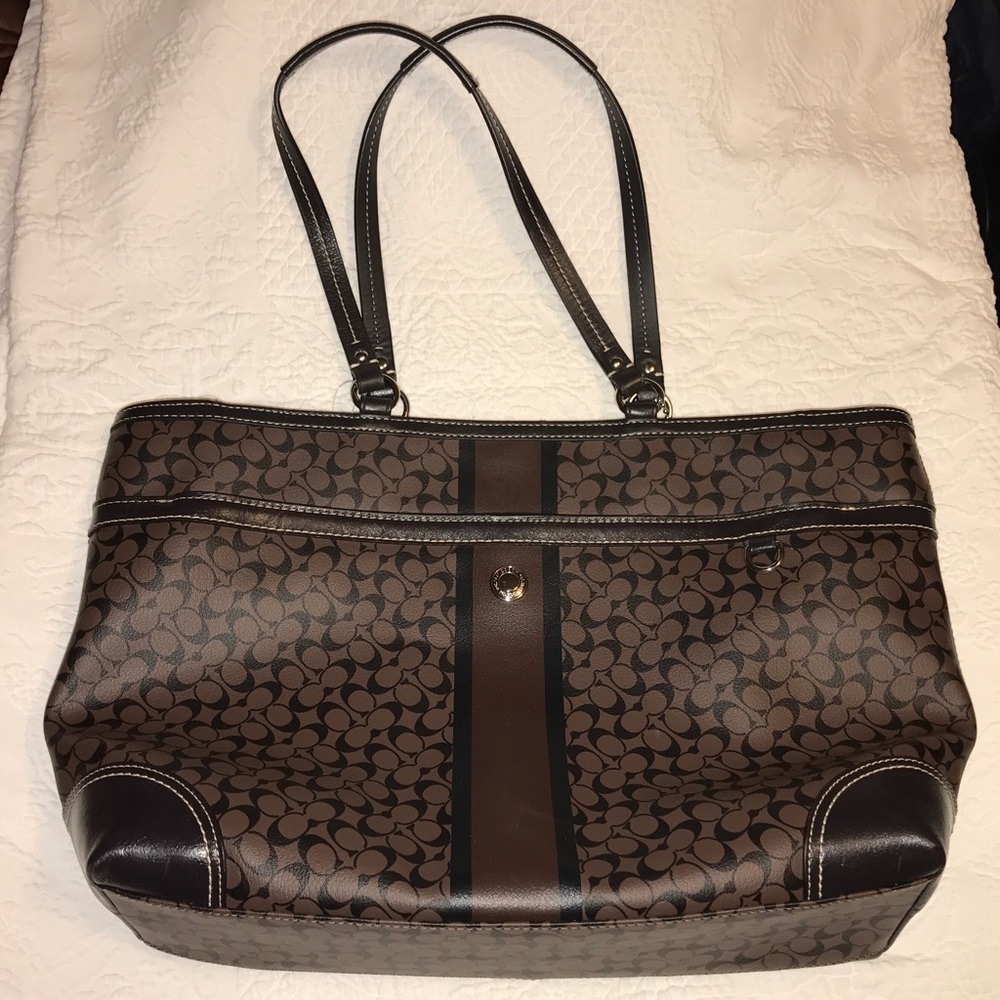 Brown COACH Multifunction Tote