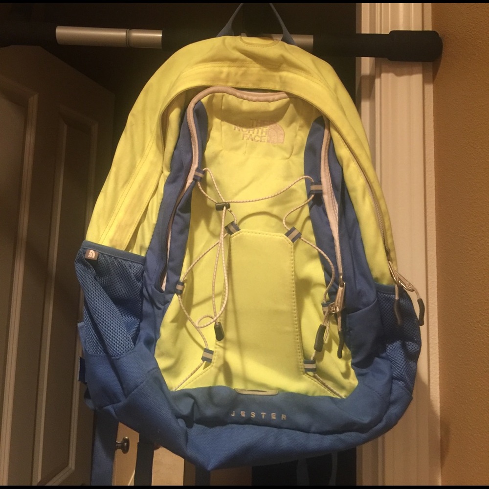 Green and Blue North Face Backpack *Rare*