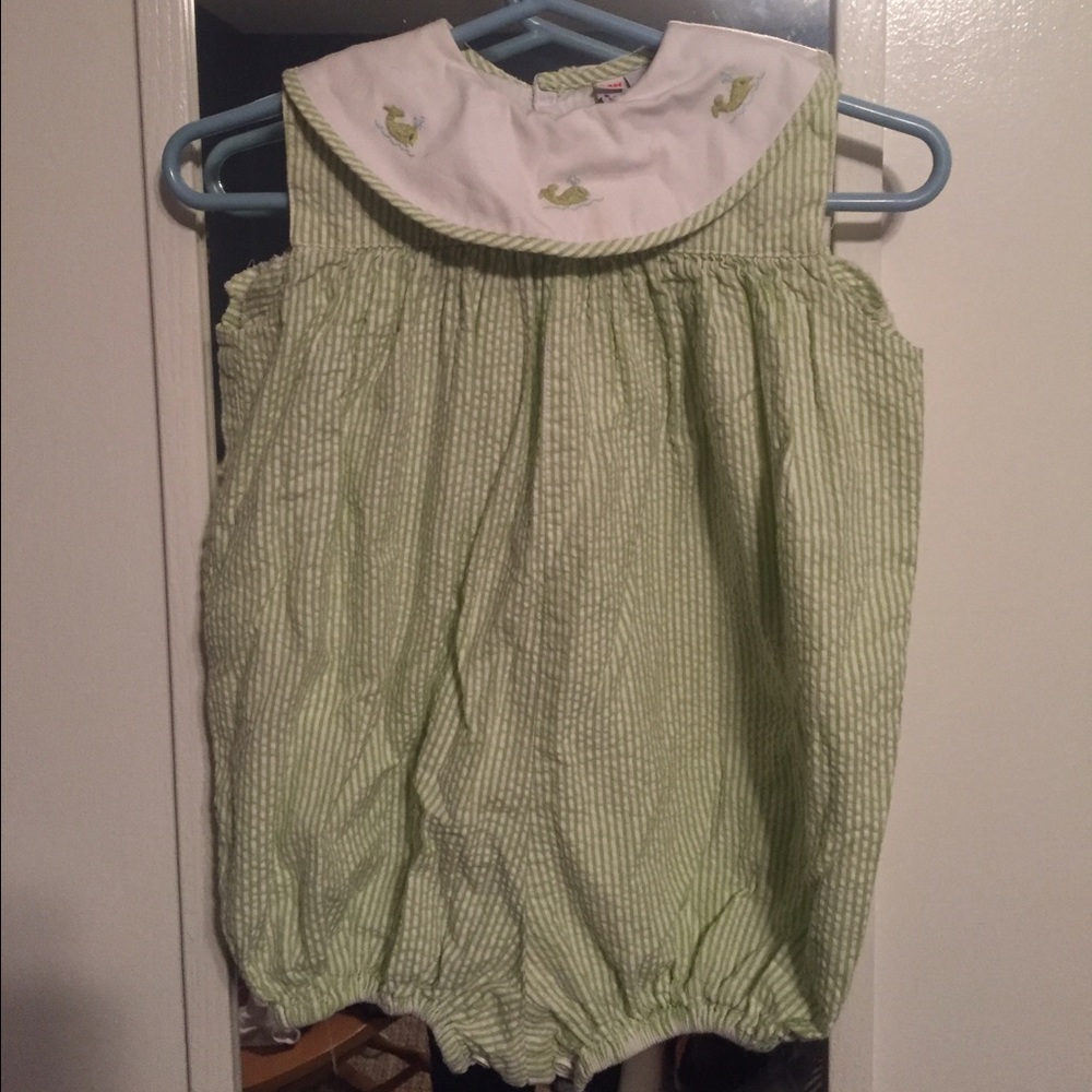 Girls Seersucker Bubble