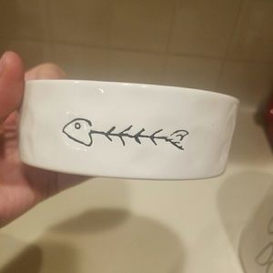 Rae Dunn (Magenta) cat bowl