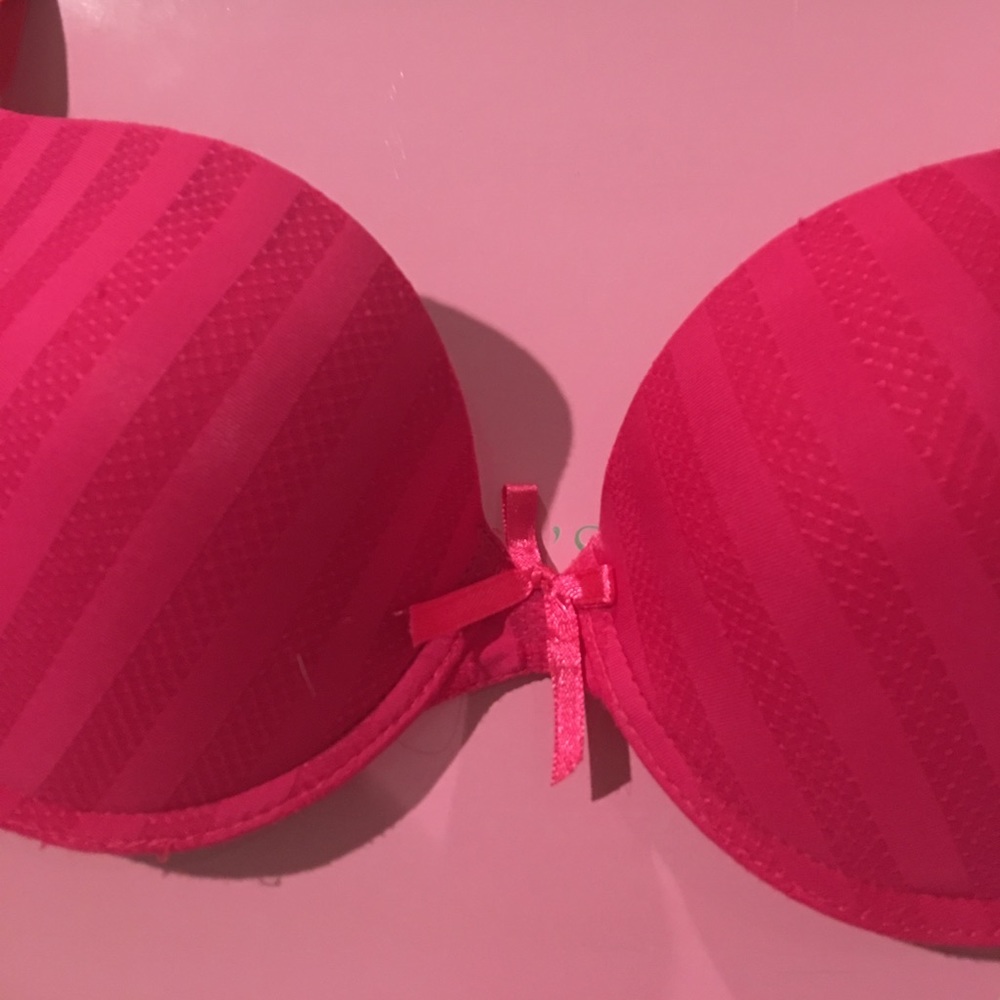 Pink stripe Bra Size 34C