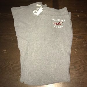 Grey hollister sweats