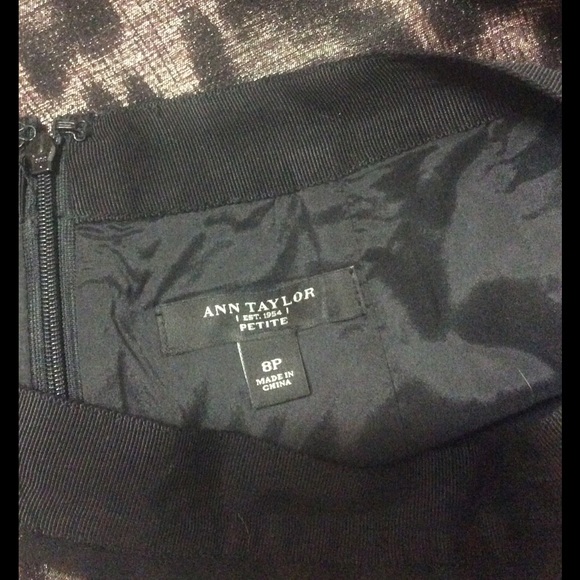 Metallic Leopard Skirt - Ann Taylor - Picture 3 of 3