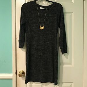 Aritzia gray sweater dress