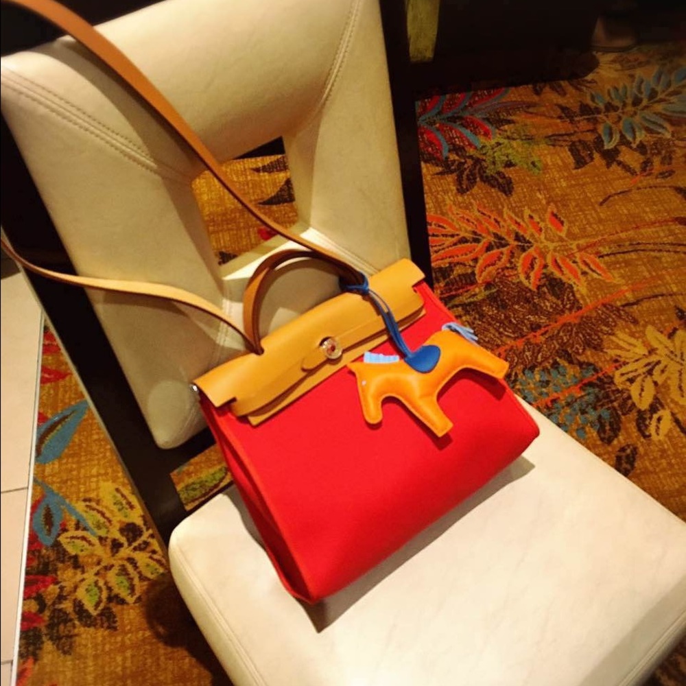 Hermes herbag 31 Tomato Red