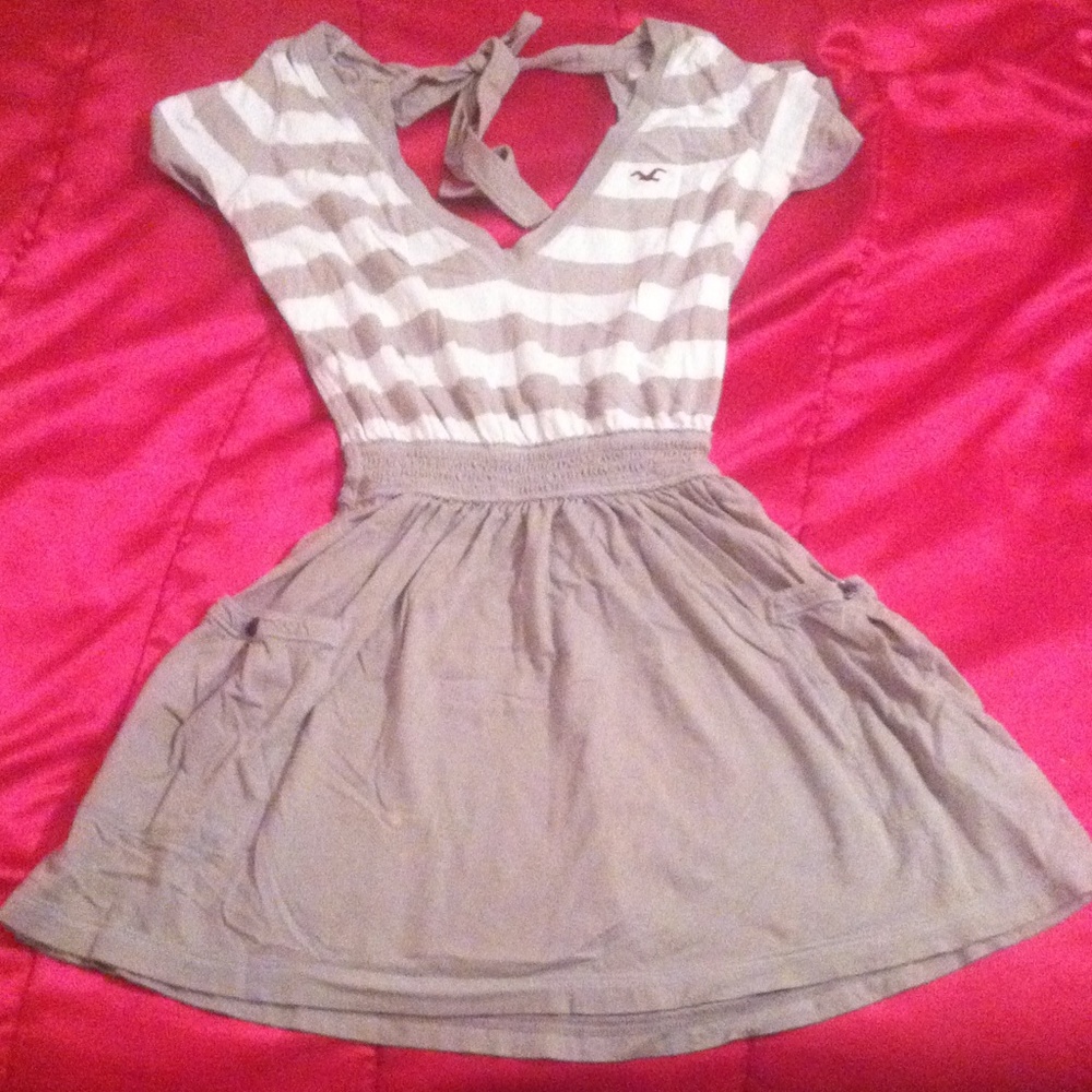 Striped short summer dress