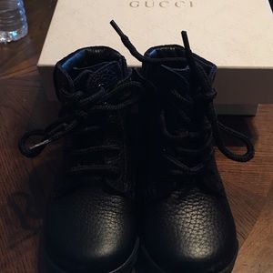 Authentic black Gucci boots size 20