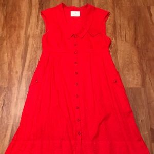 Anthropologie high low dress. Size 12. Worn once.