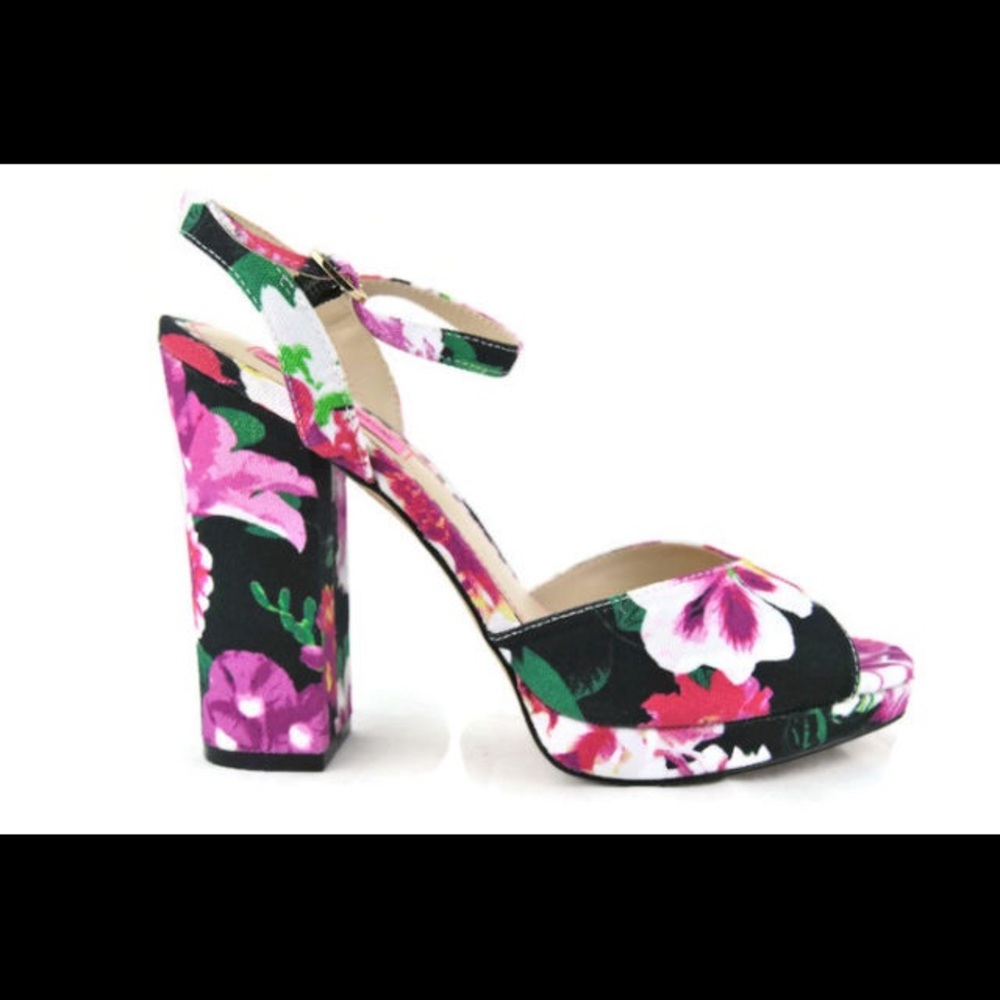 Betsey Johnson Isla Floral Heels