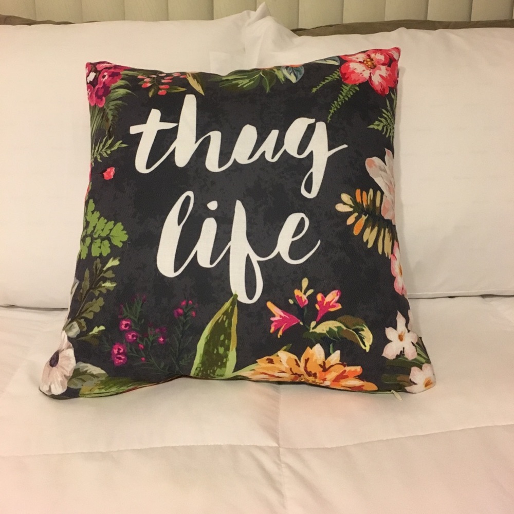 Thug Life throw pillow