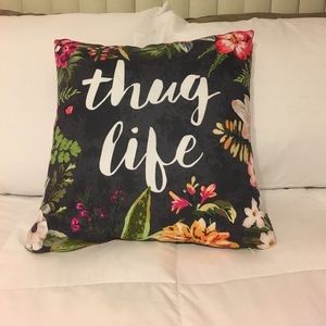 Thug Life throw pillow