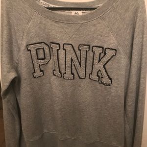 Victoria's Secret Pink gray crew neck