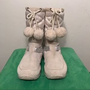 Tan coach snow boots